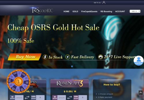 Buy RuneScape Gold with RsgoldB2C