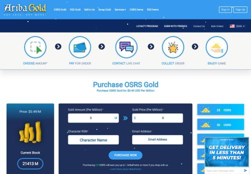 gold selling website osrs