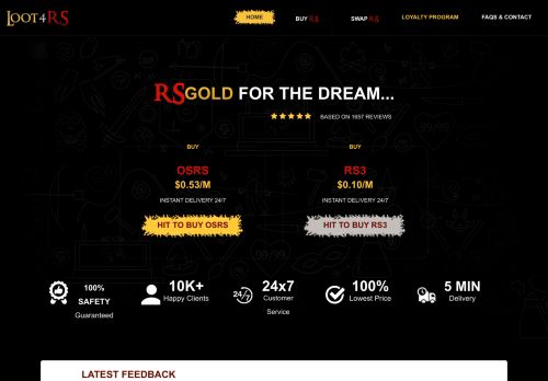 Sell RuneScape Gold with Loot4RS