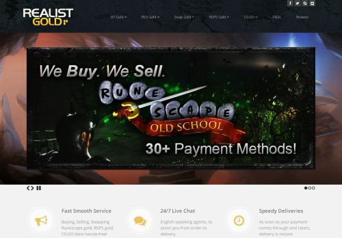Sell RuneScape Gold with RealistGold